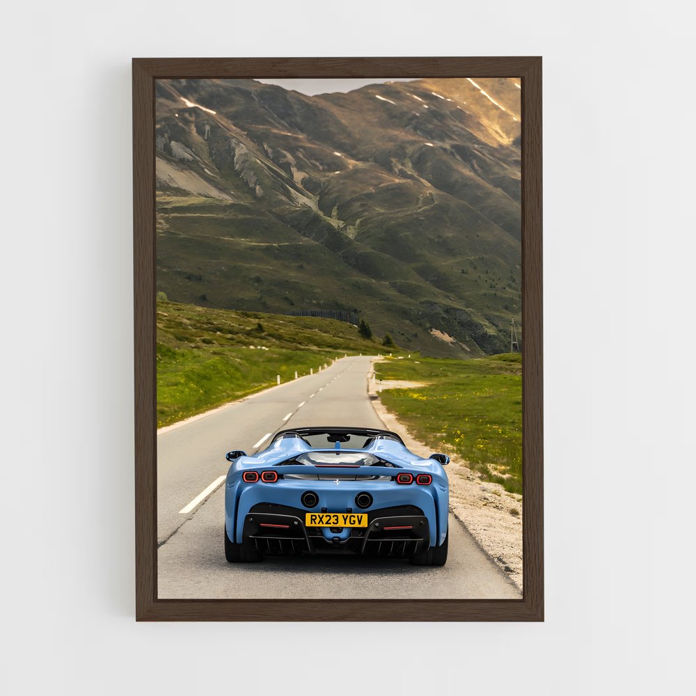 Poster spider de Vitesse – affiche Ferrari (vue 5)